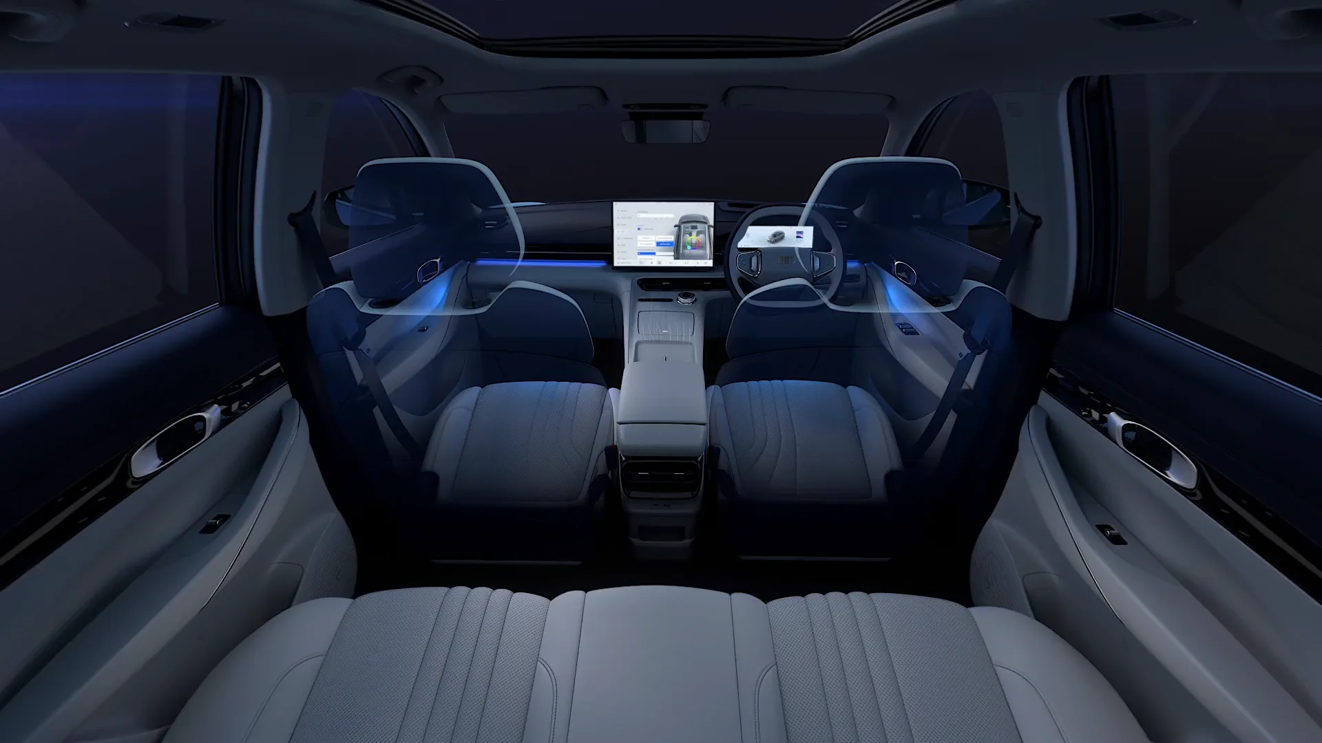 The Geely E5 delivers a library-quiet cabin, with noise levels at just 68.3 dB at 120 km/h, ensuring serene comfort and clear conversations on every journey.