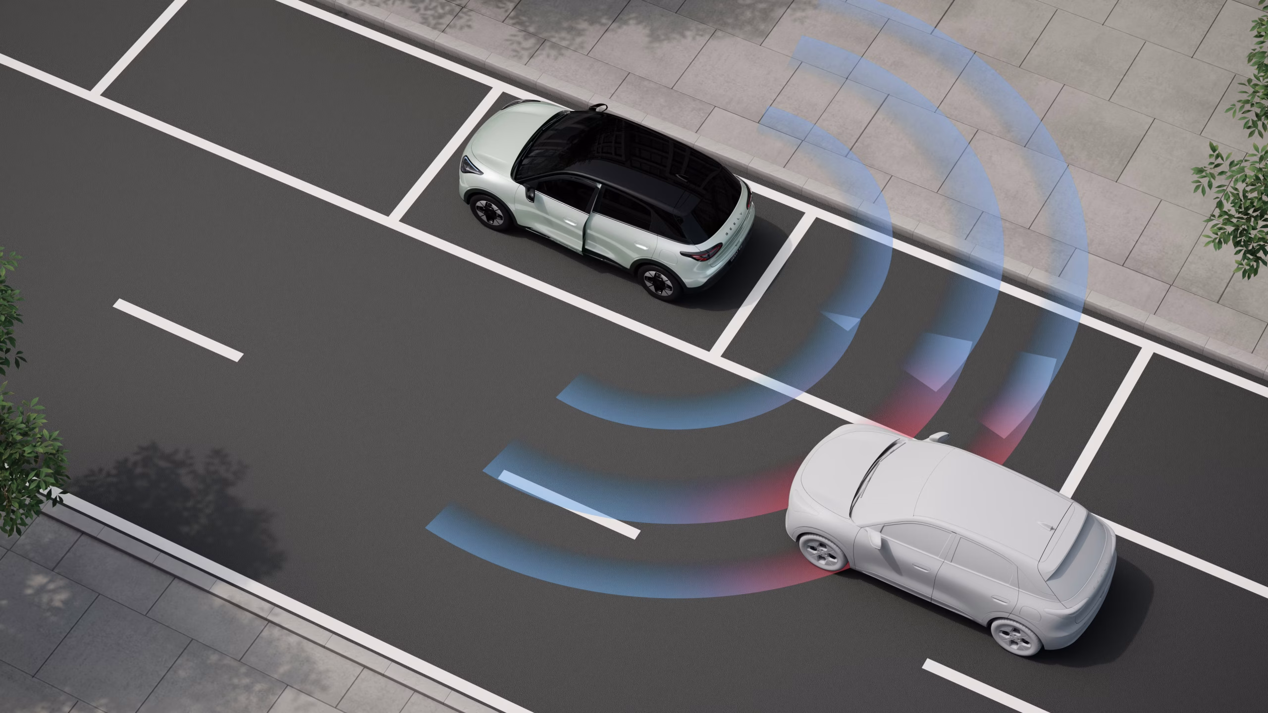 Door Open WarningAlerts you if movement is detected nearby when a door is about to be opened. This helps prevent potential contact with passing vehicles or cyclists.