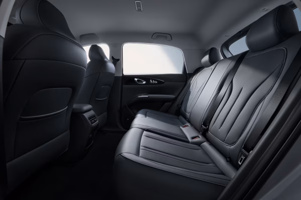 Ample legroom and thoughtful design ensure every passenger travels in comfort. ISO-FIX child safety seat anchors in rear seats.